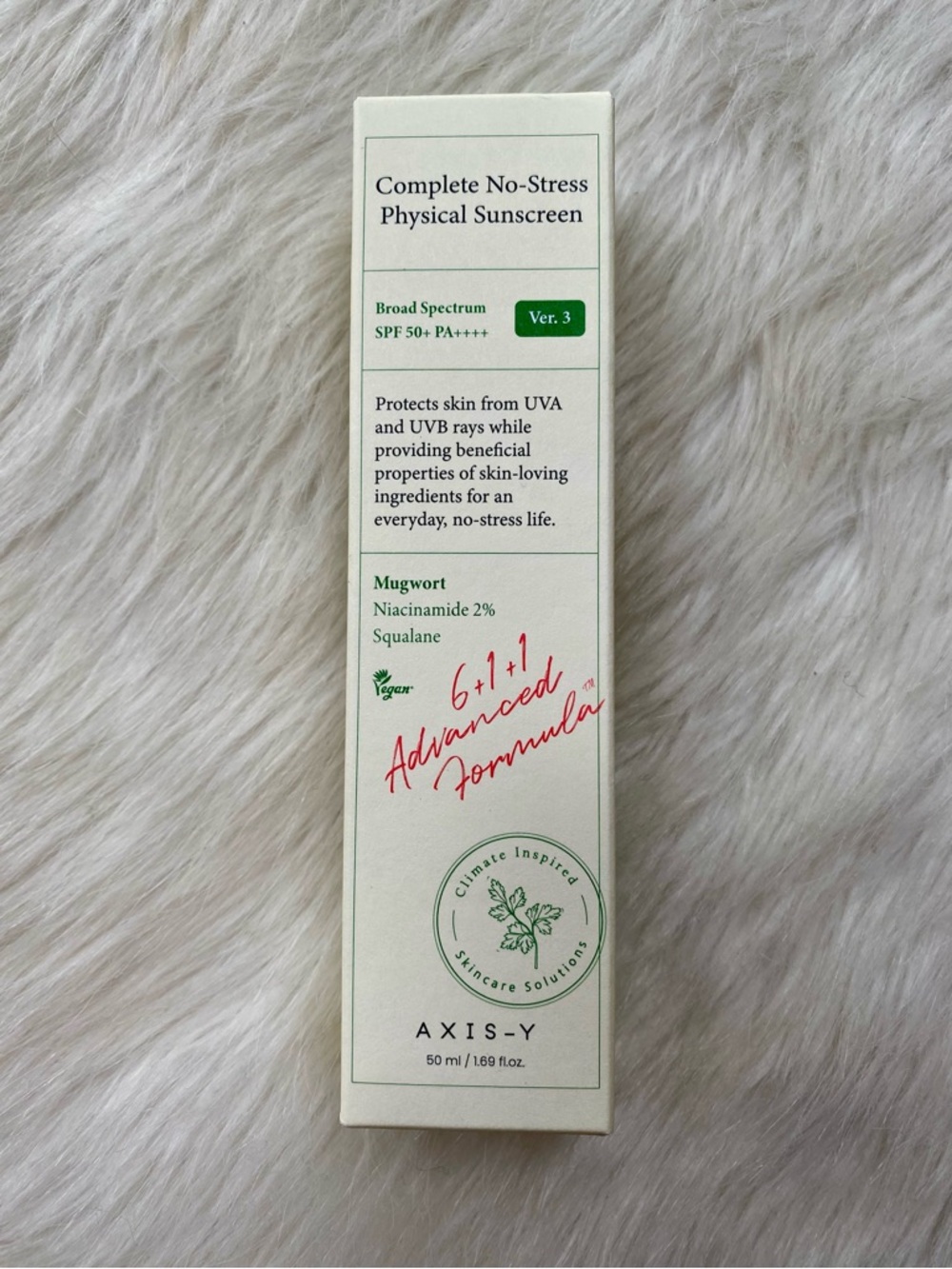 AXIS-Y Complete No-Stress Physical Sunscreen SPF 50+ PA++++ - White
